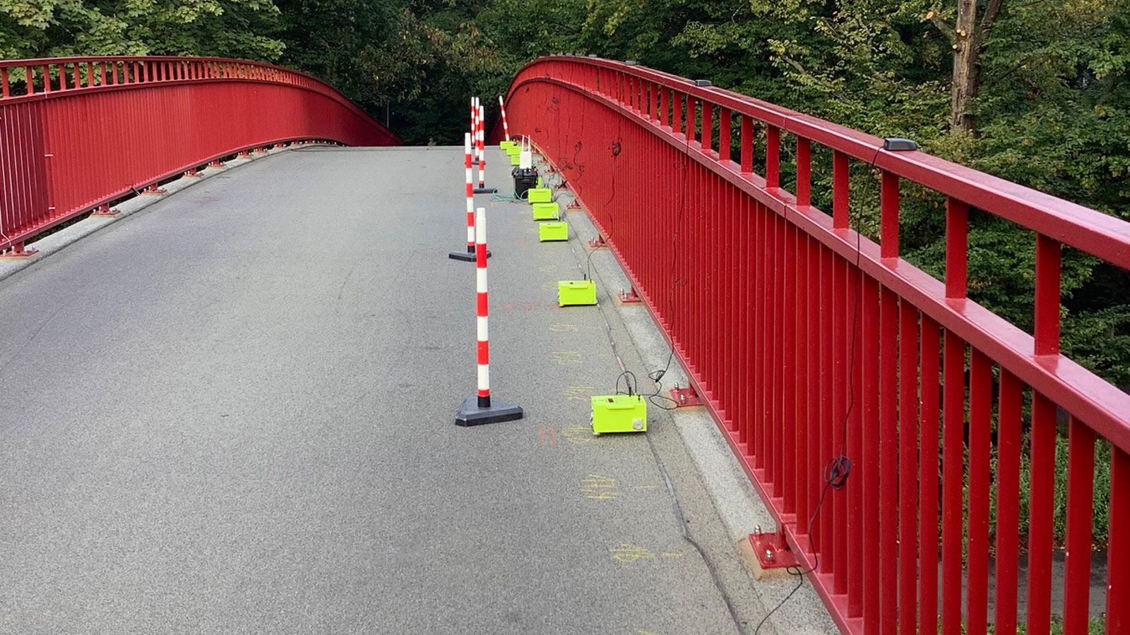 Vibration measurement for condition assessment of a bridge