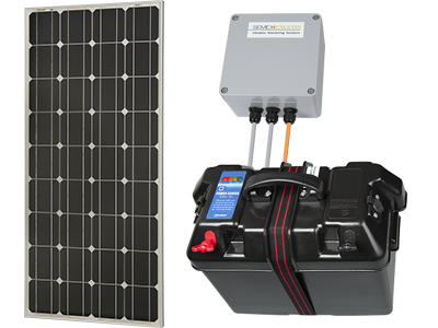 MENHIR measuring system – Real-time vibration detection for construction and environmental monitoring – Solar panel
