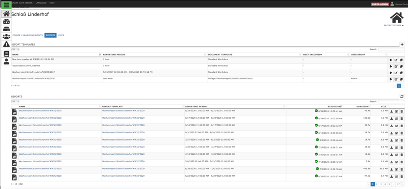 Individual report templates – User-defined or imported templates for automated shock reports