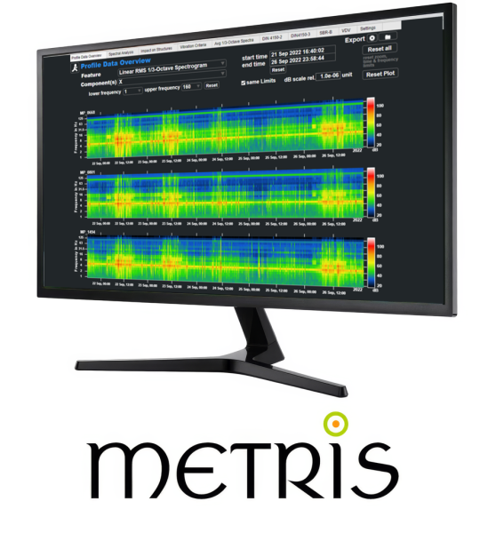 Modern SEMEX-EngCon technology for precise vibration measurement for various applications - measurement data for data analysis